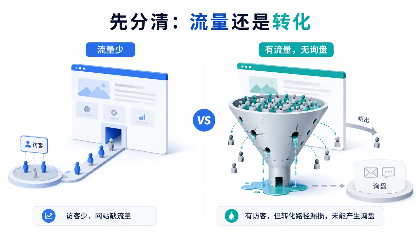 01先分清没人来还是来了没转化