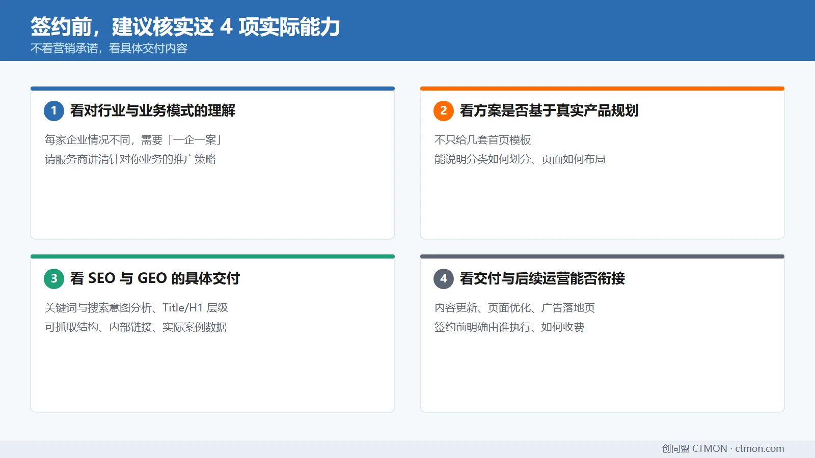 建站公司四项能力核实