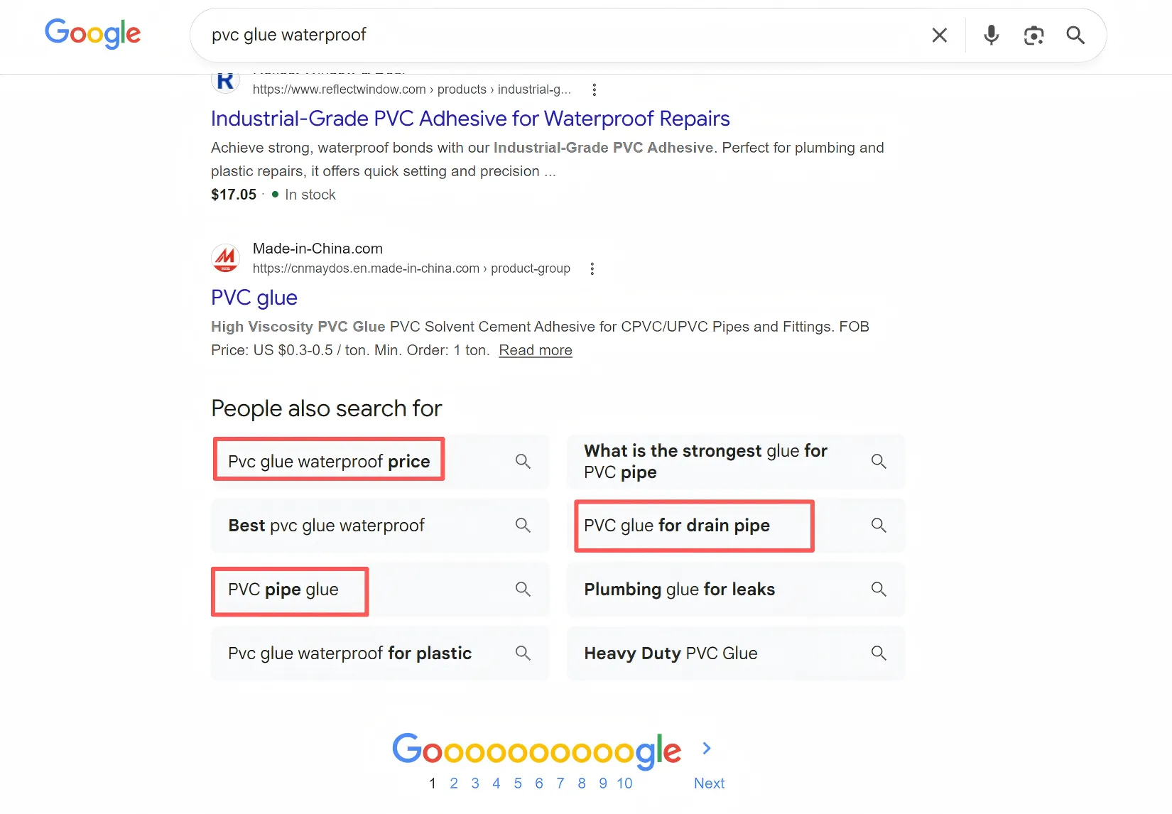 Google People also search for