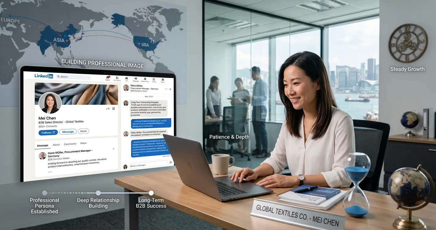 图4：LinkedIn：建立专业形象，但节奏偏慢.webp