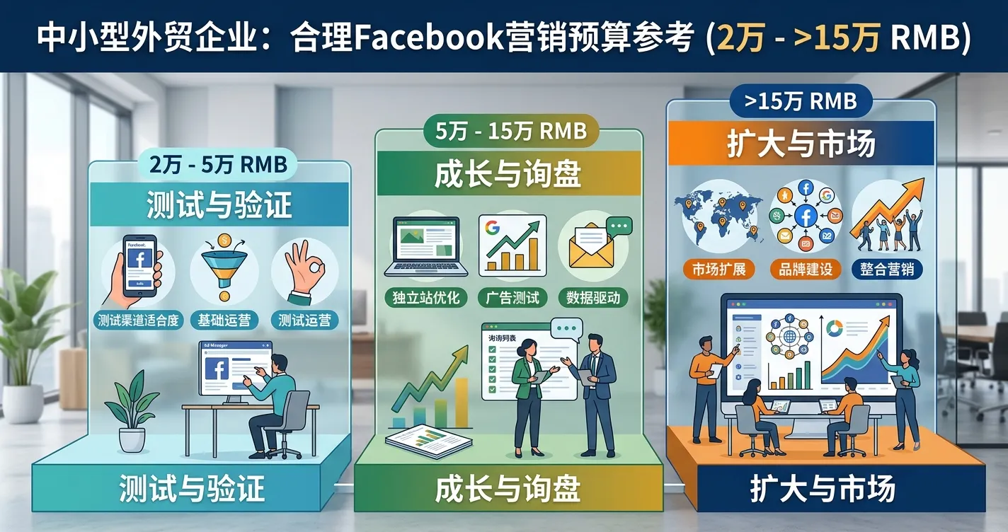 1784099867281245.webp 图3:中小型外贸企业做Facebook需要多少预算?.webp