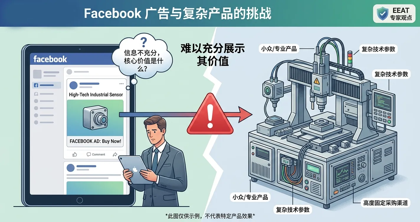 1784100938767829.webp 图5:Facebook广告与复杂产品的挑战.webp