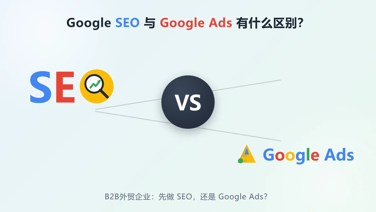 Google SEO和Google Ads有什么区别？B2B外贸企业应该先做哪个？